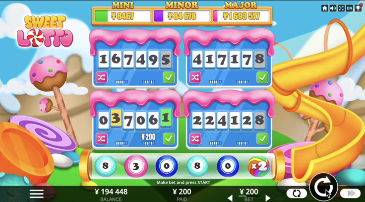 Sweet Lotto ゲーム ラーメンベットカジノ