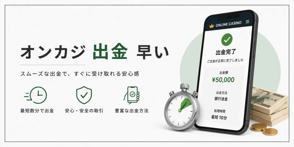 オンカジ 出金 早い